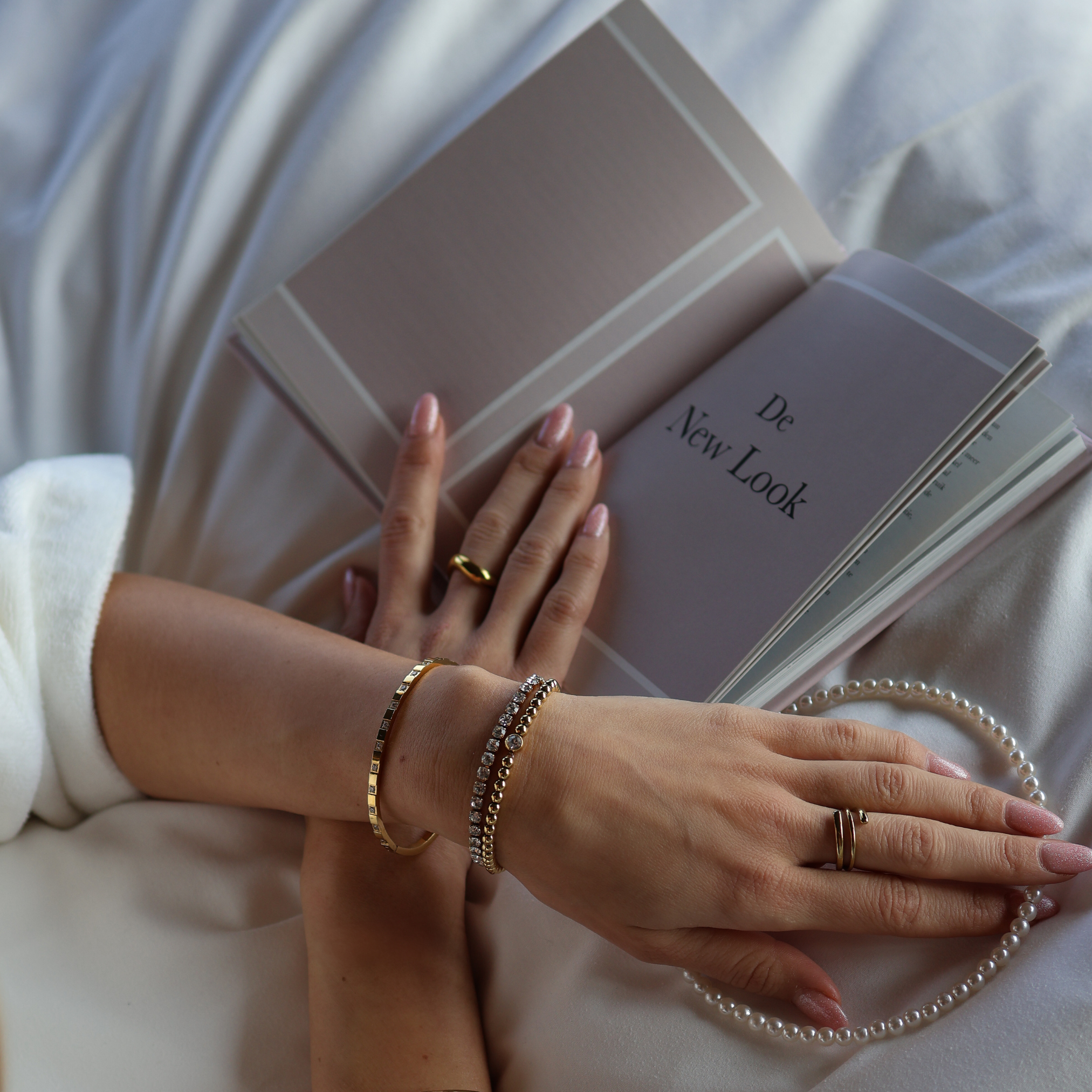Zirkonia row bracelet