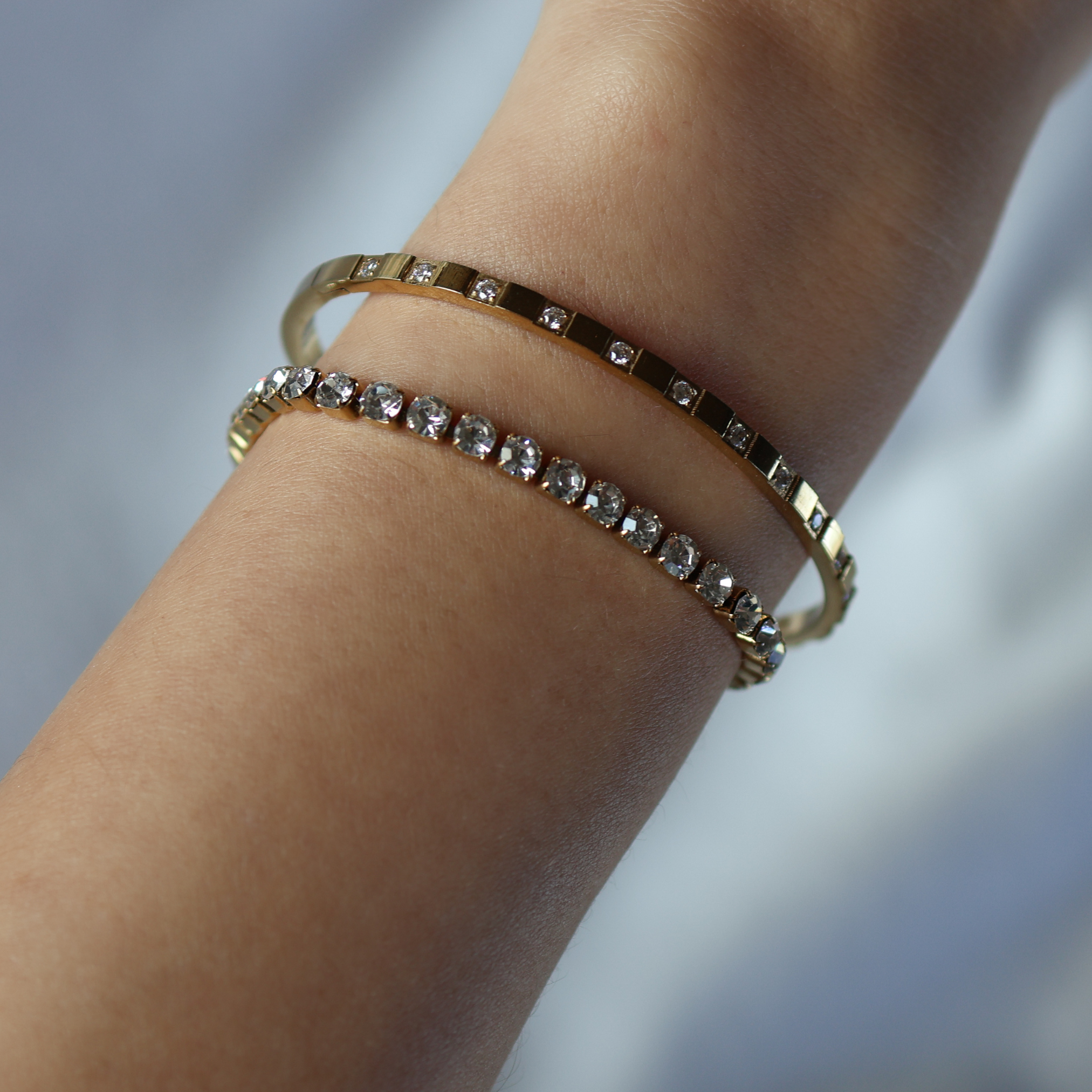 Zirkonia row bracelet