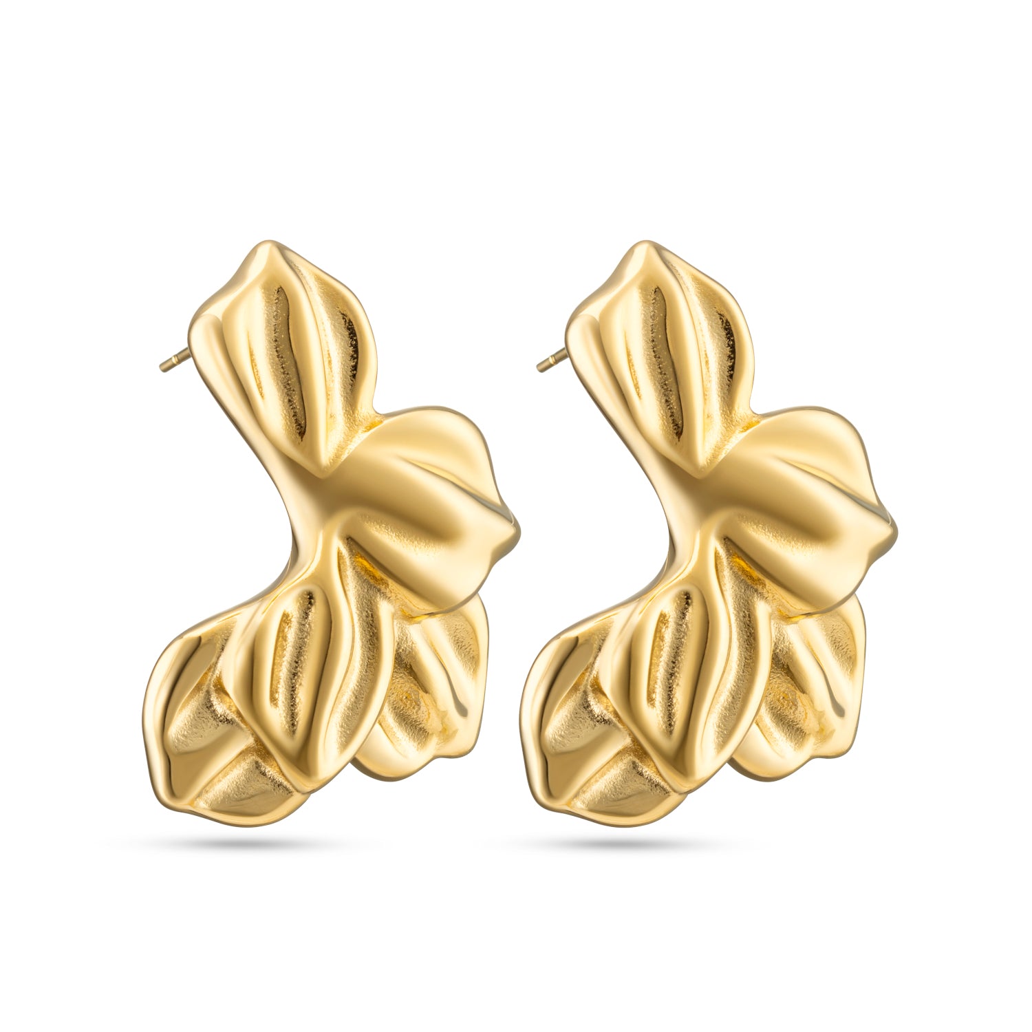 Bold Bloom oorbellen Edorement 14k goud verguld