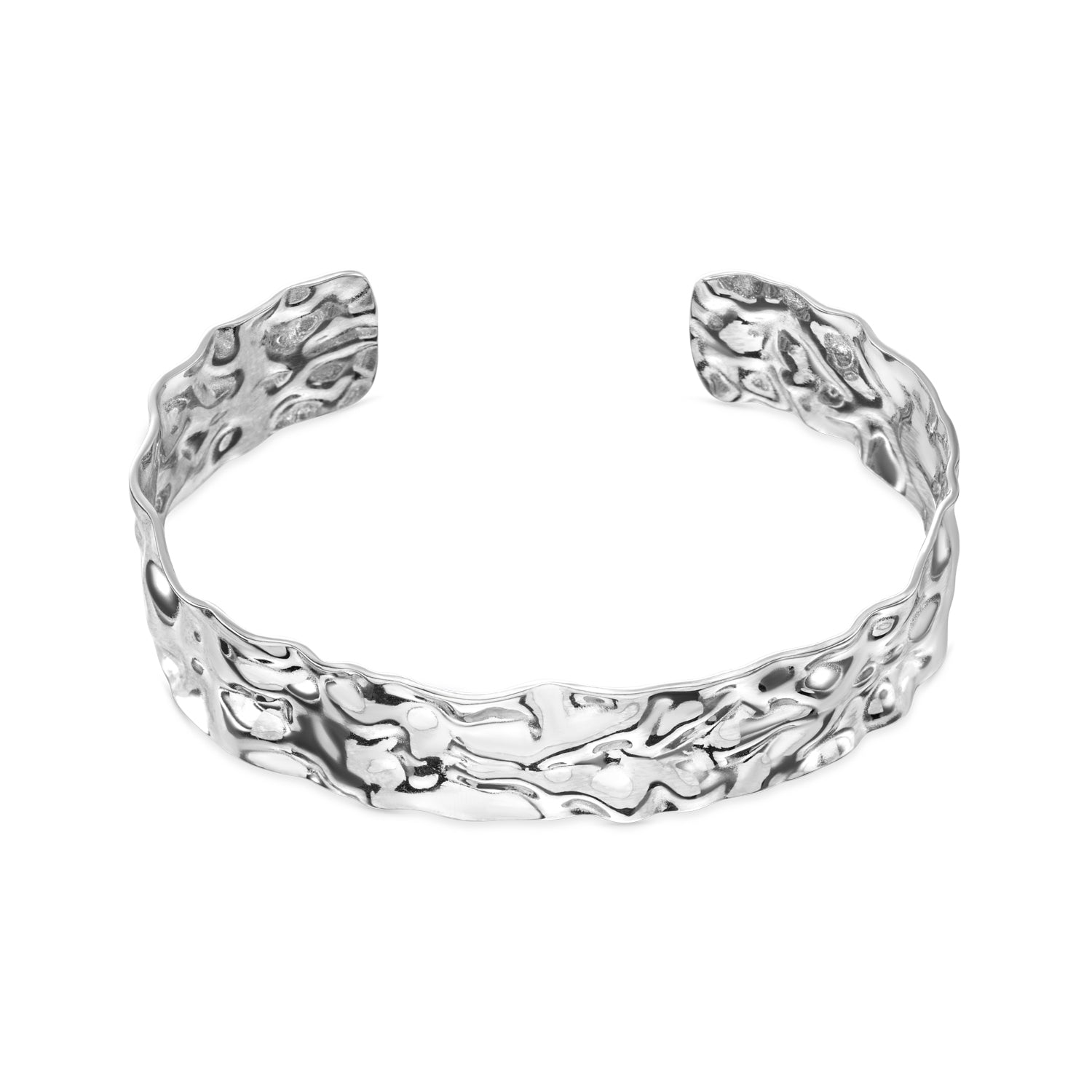 Bold Cuff armband bangle zilverkleur waterproof
