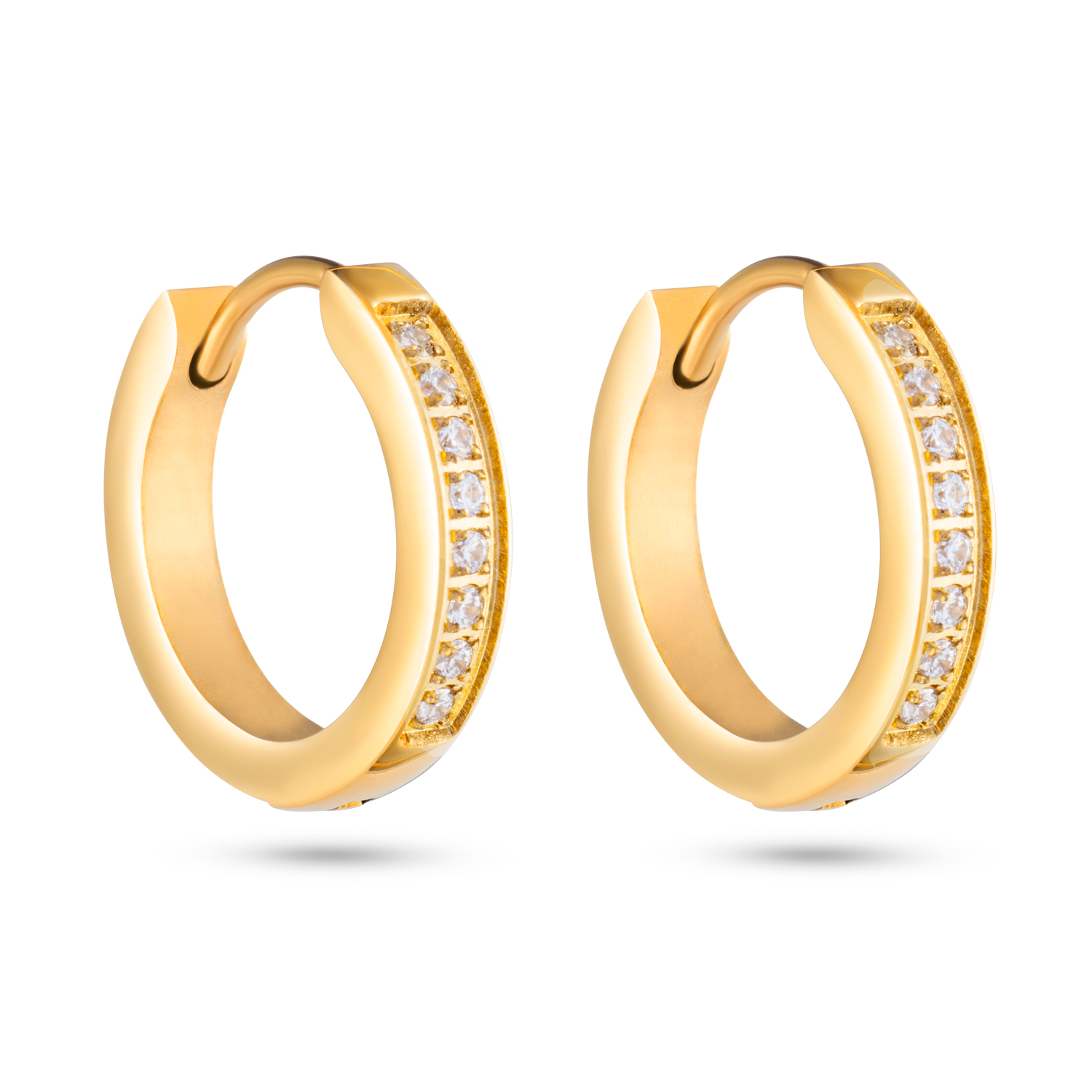Waterproof oorbellen 18karaats goud verguld minimalistisch design elegant