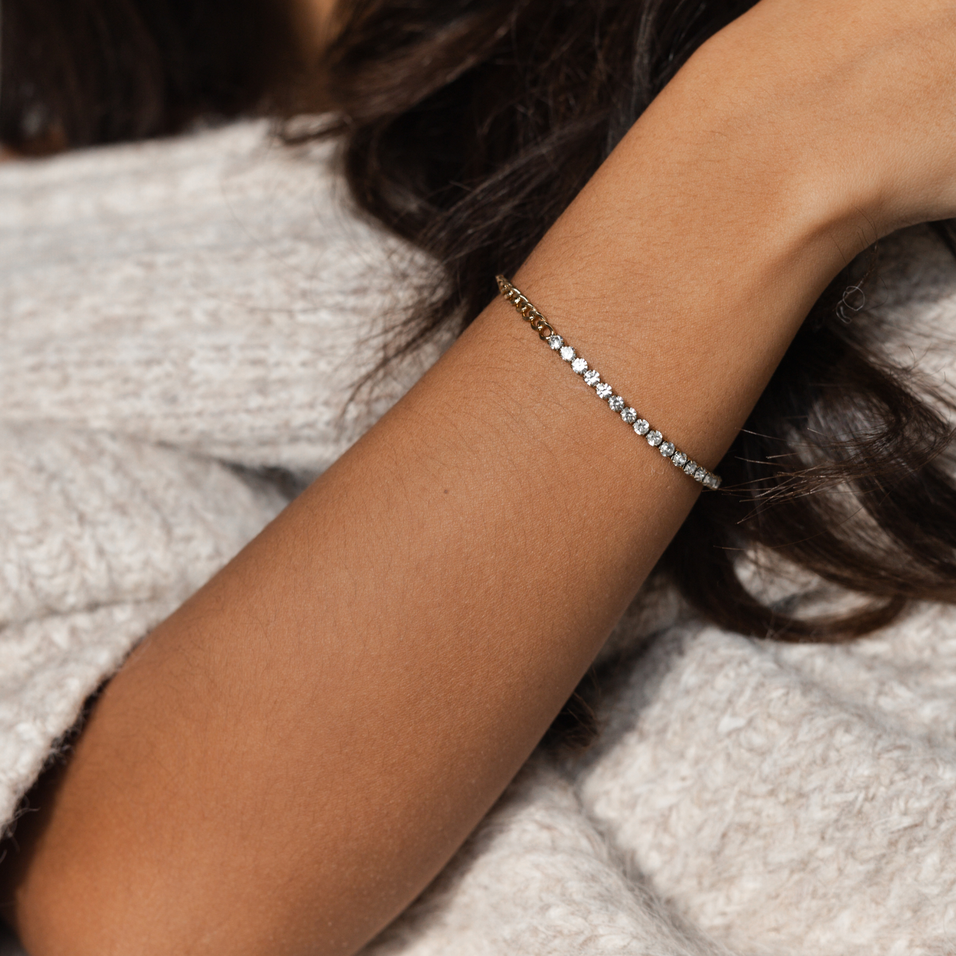 Duo spark & gold armband 18k goud verguld waterproof armband