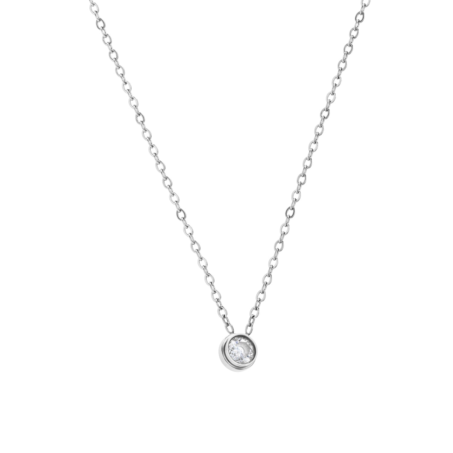 Minimal stone necklace