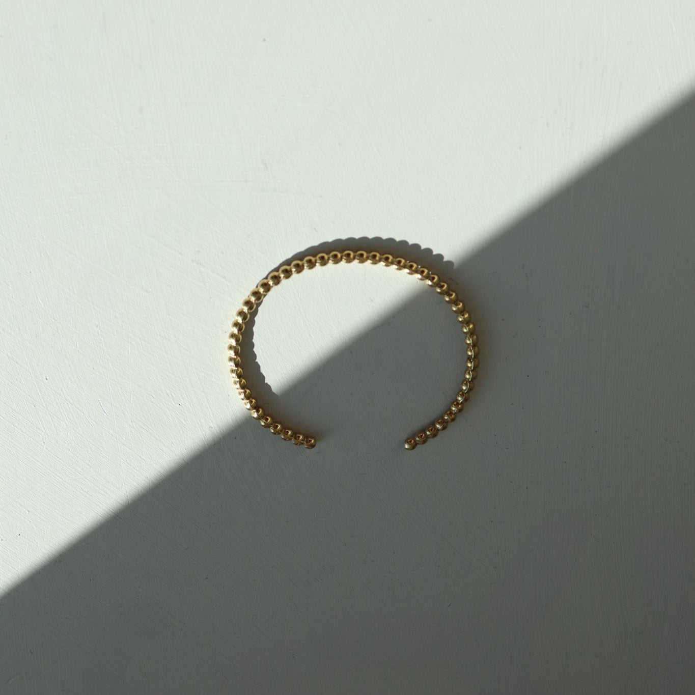 Golden Beads Bangle 14k goud verguld waterproof