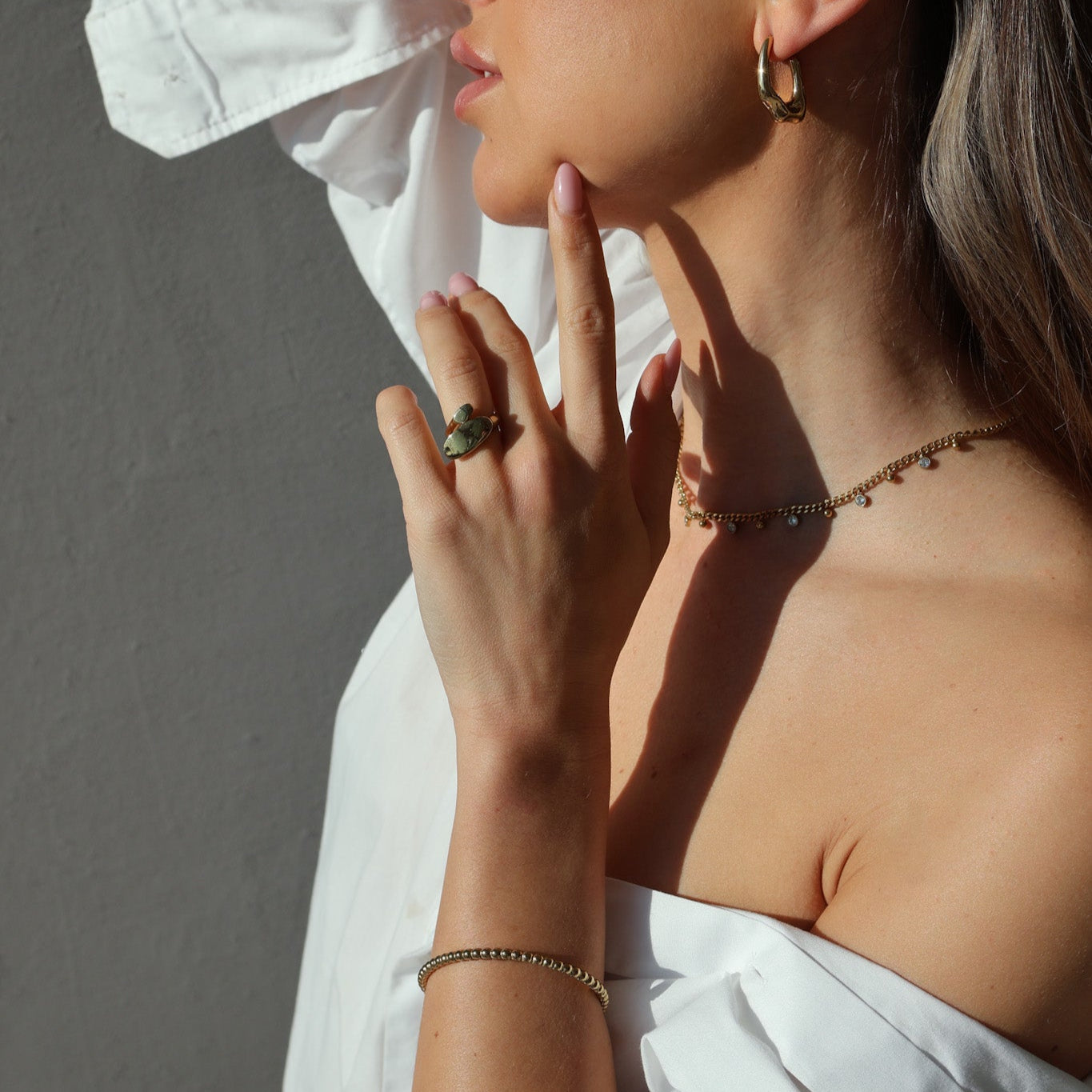 Golden beads armband Edorement