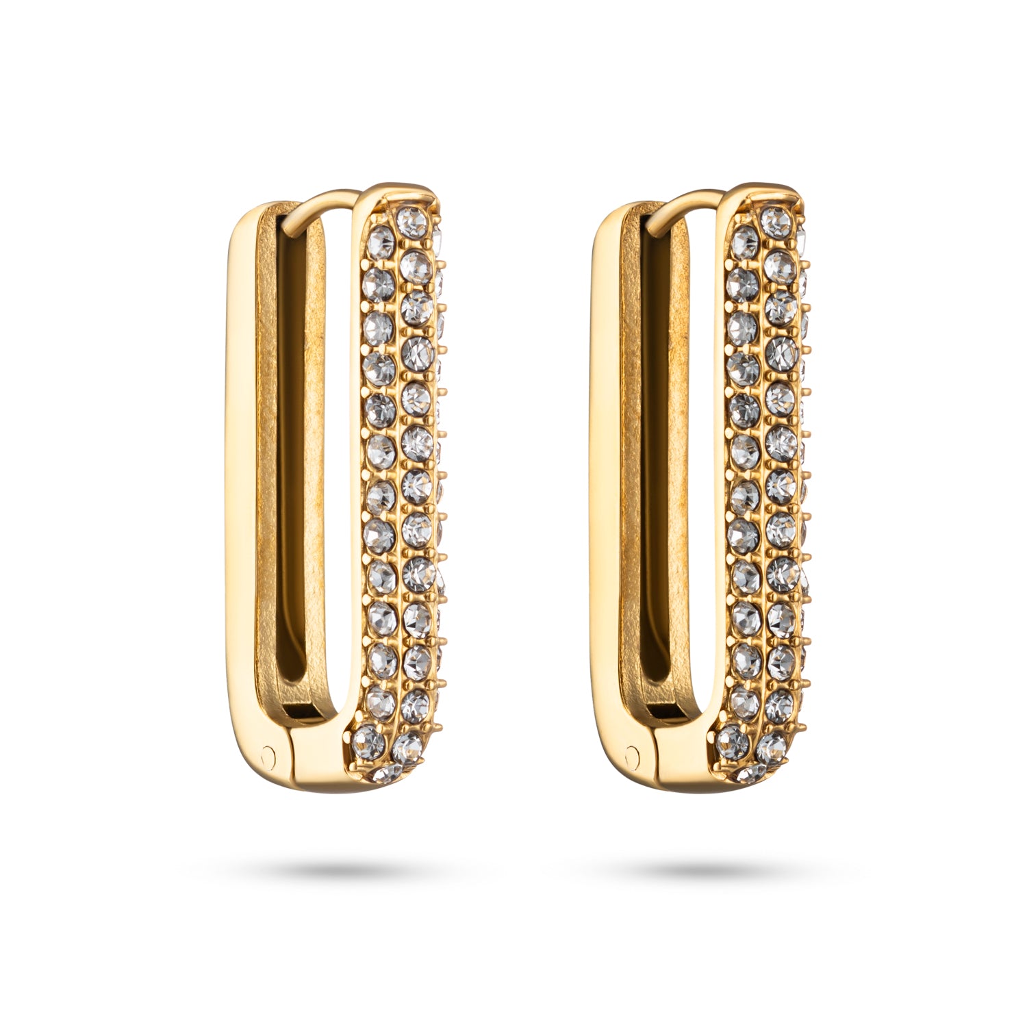 Lumen Hoops elegante ringen met zirkonia steentjes 18k goud verguld waterproof