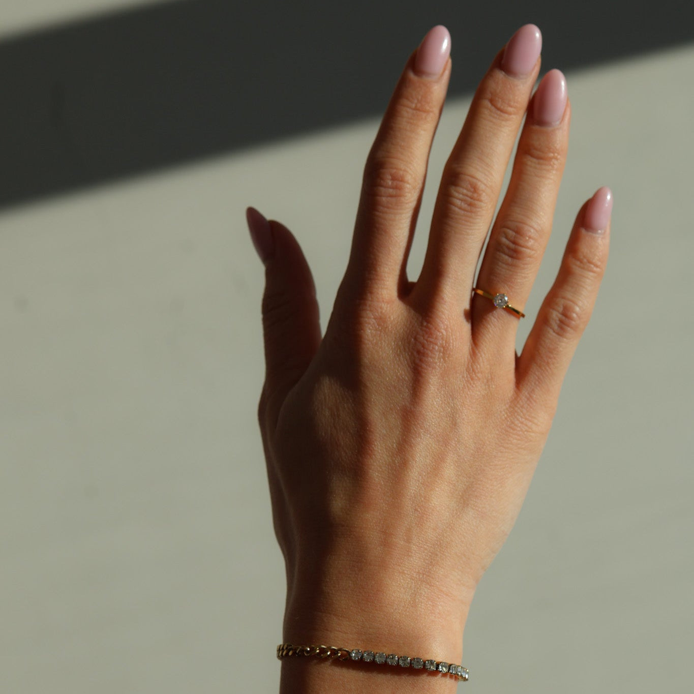 Refined spark ring 14k goud verguld Edorement