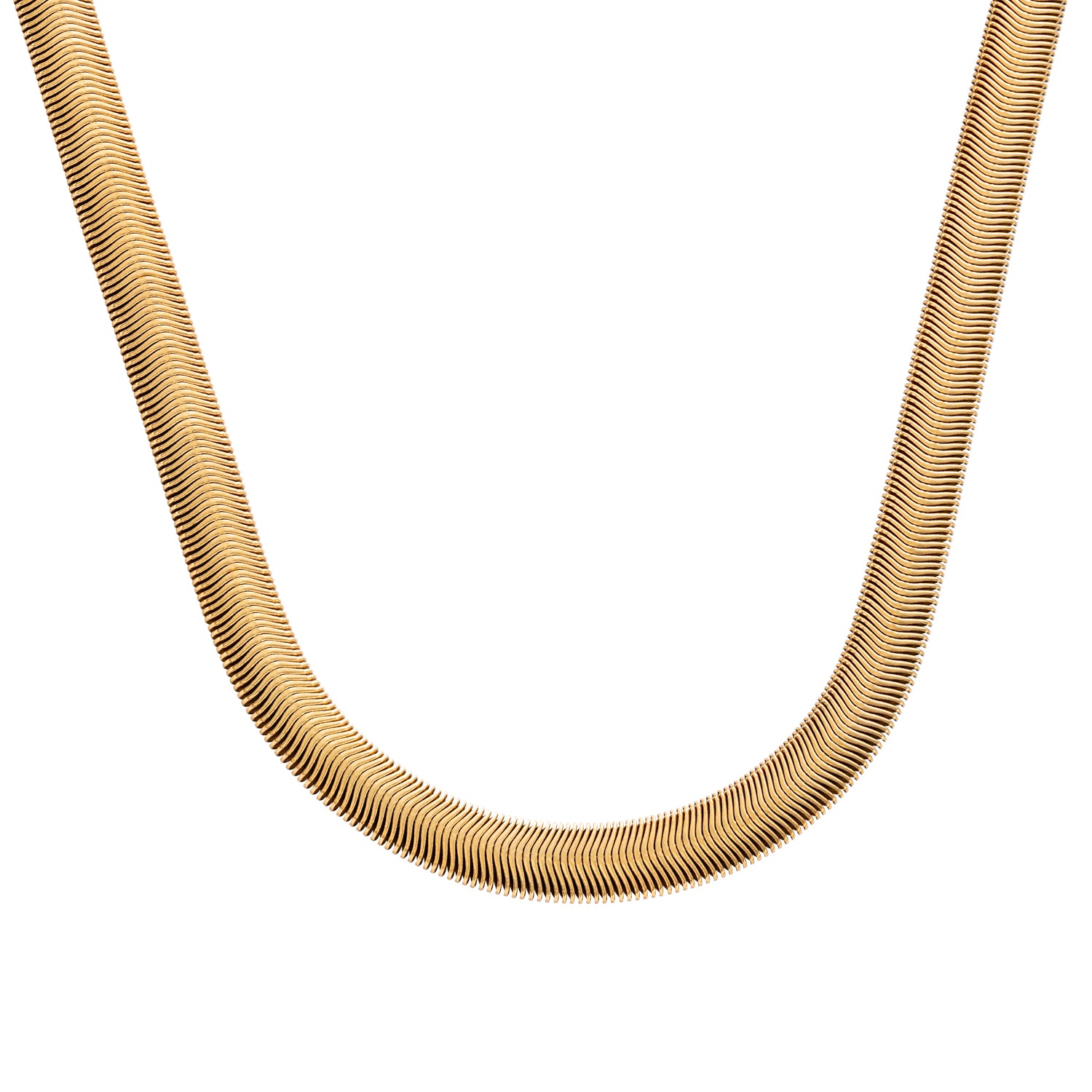 Sleek snake ketting 18K gold plated waterproof ketting