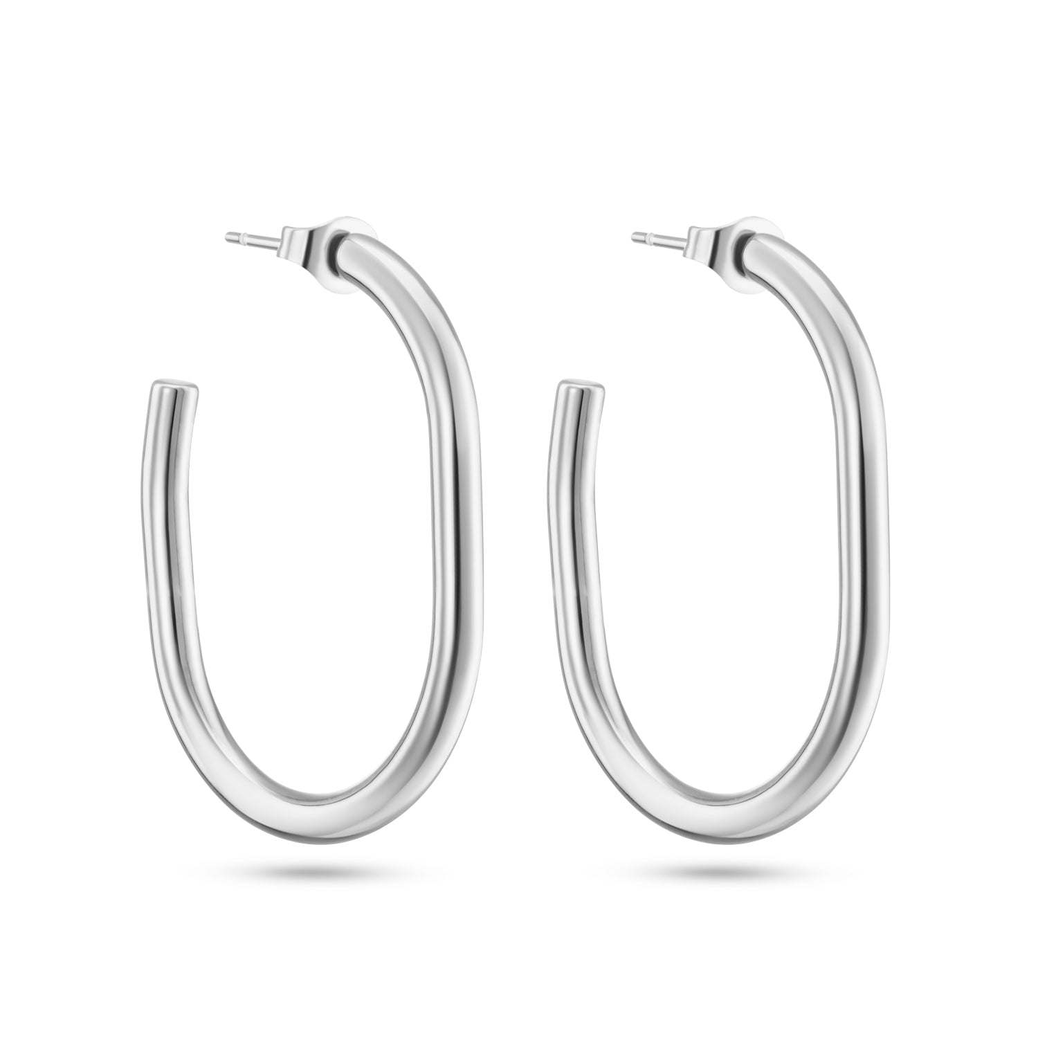 Timeless Hoop oorbellen zilverkleur waterproof oorbellen