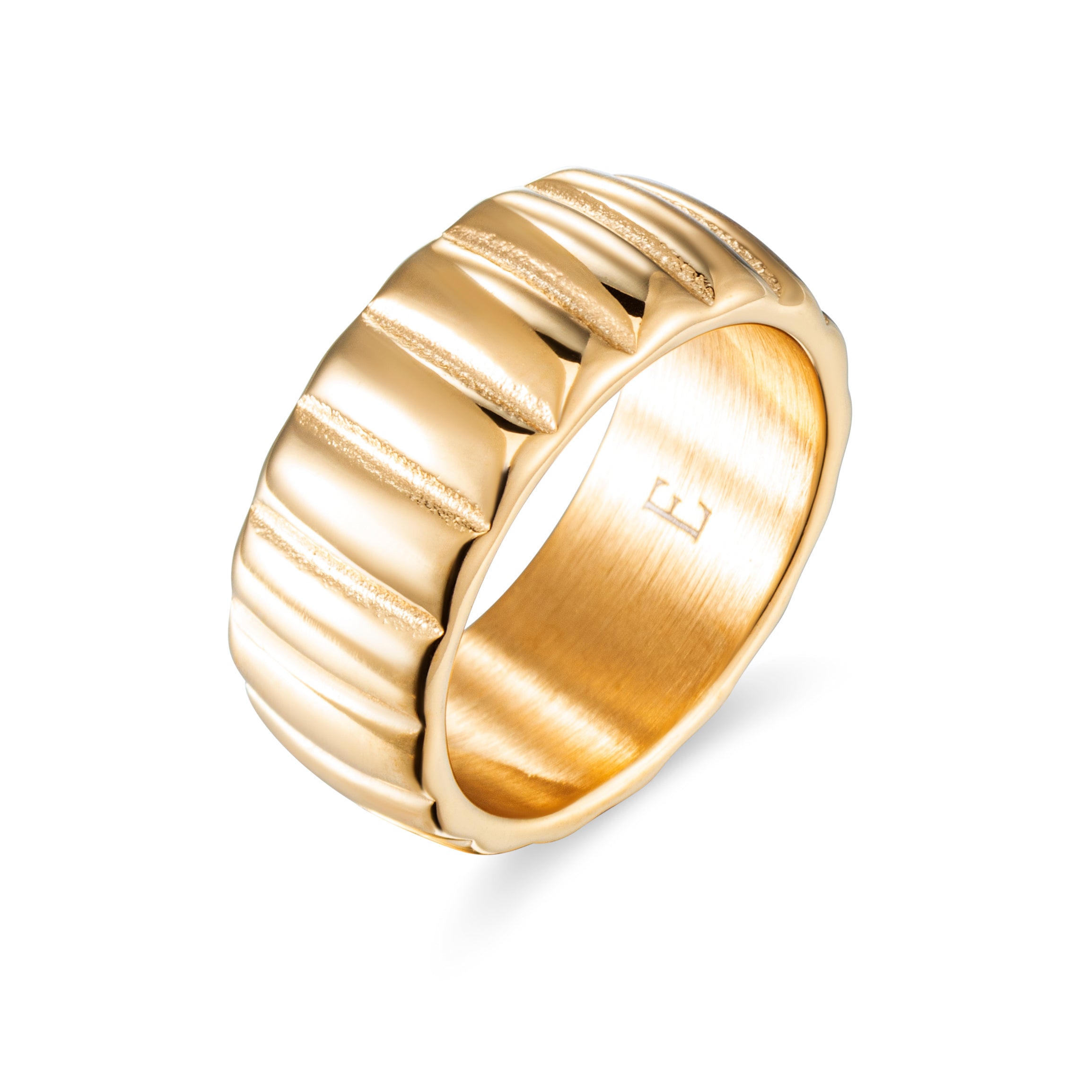 Vintage band ring 18k goud verguld waterproof