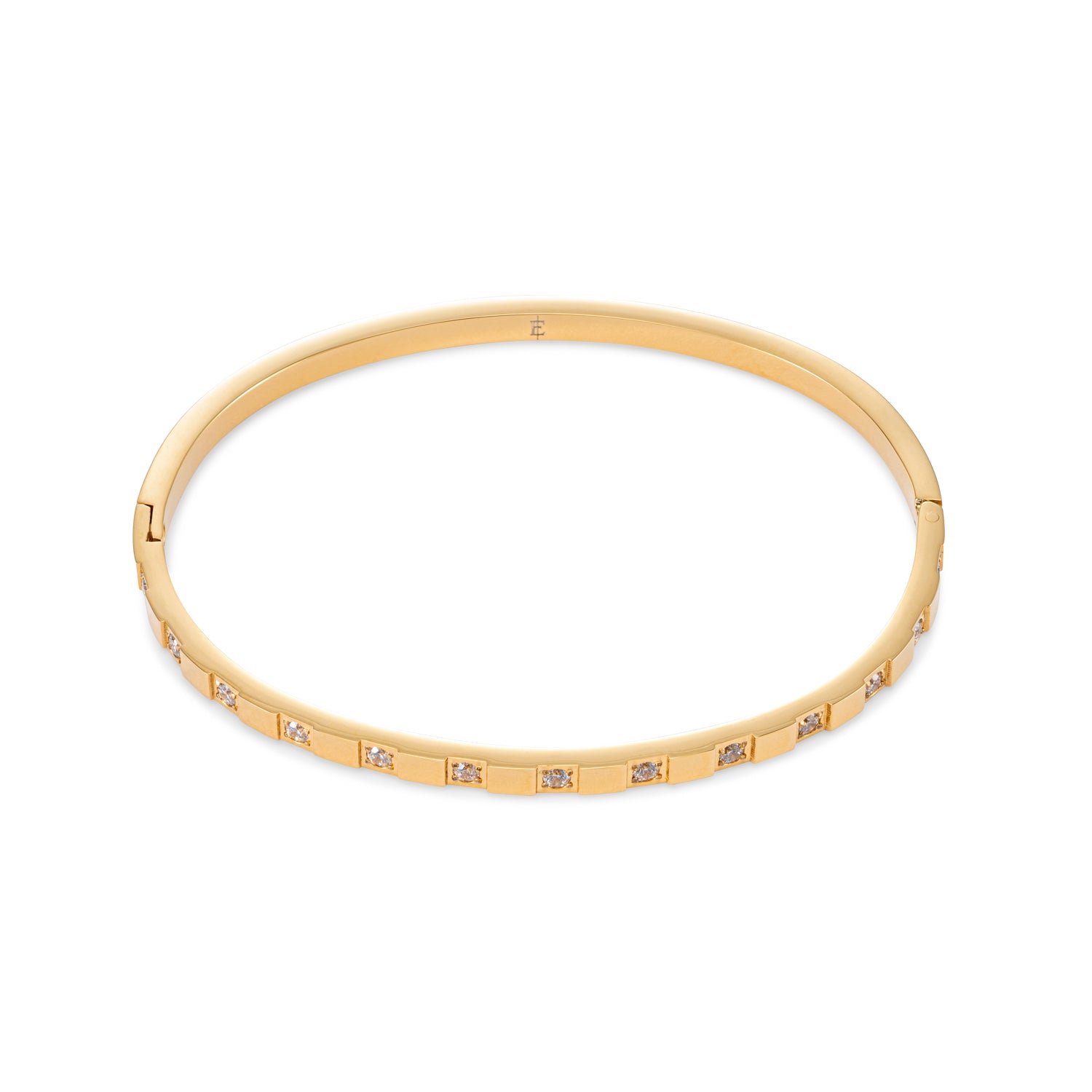 Zirkonia bangle armband 18k goud verguld waterproof