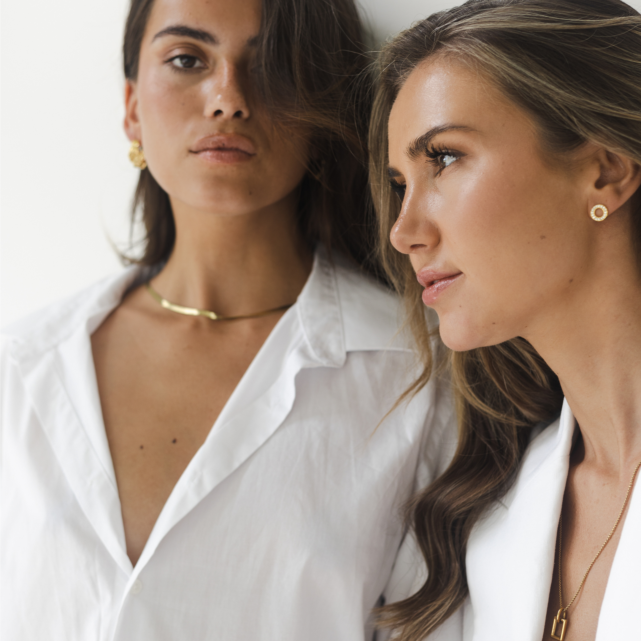 zirkonia minimalistische oorbellen 18k goud verguld waterproof