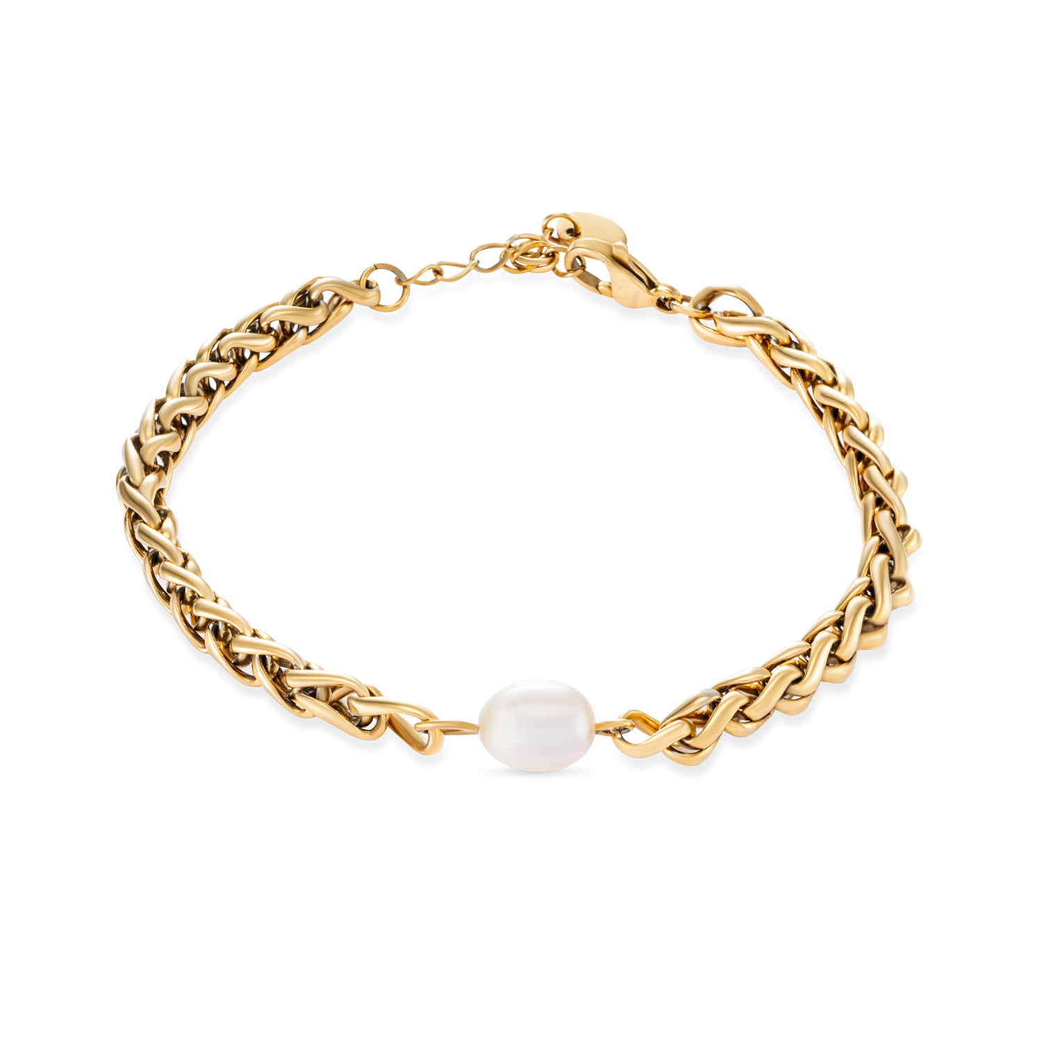 Zoetwater parel armband waterproof 18k goud verguld