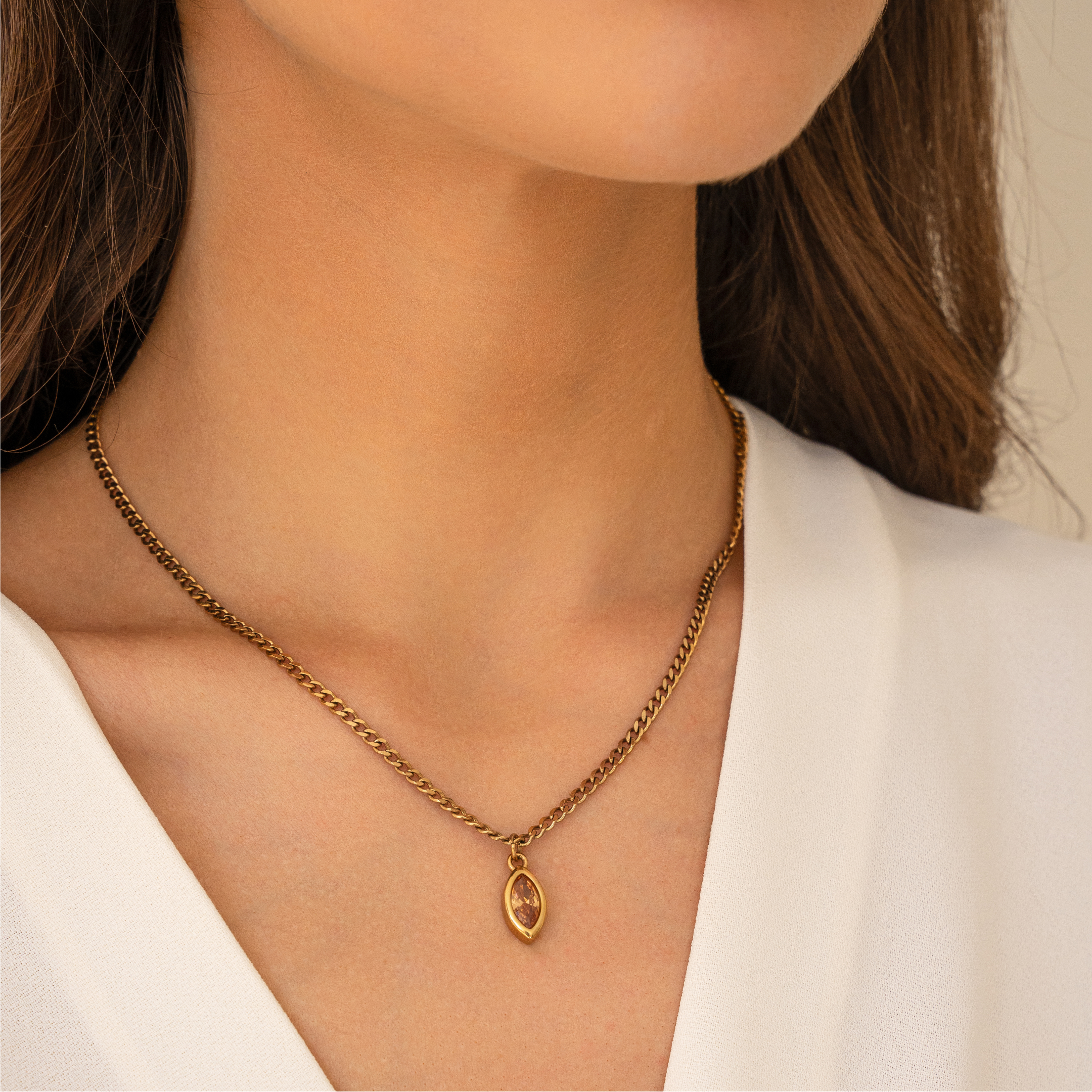 Zirconia cubic necklace