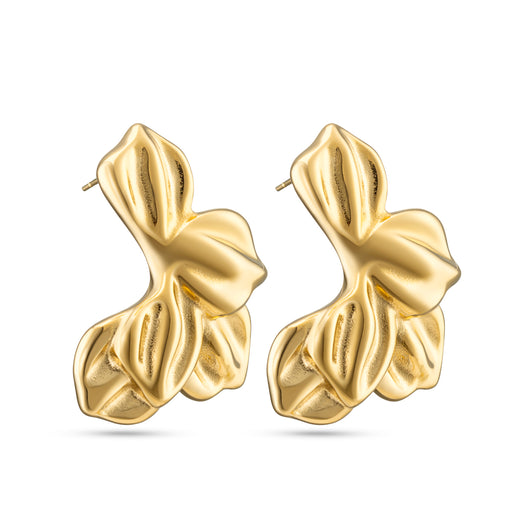 Bold Bloom oorbellen Edorement 14k goud verguld