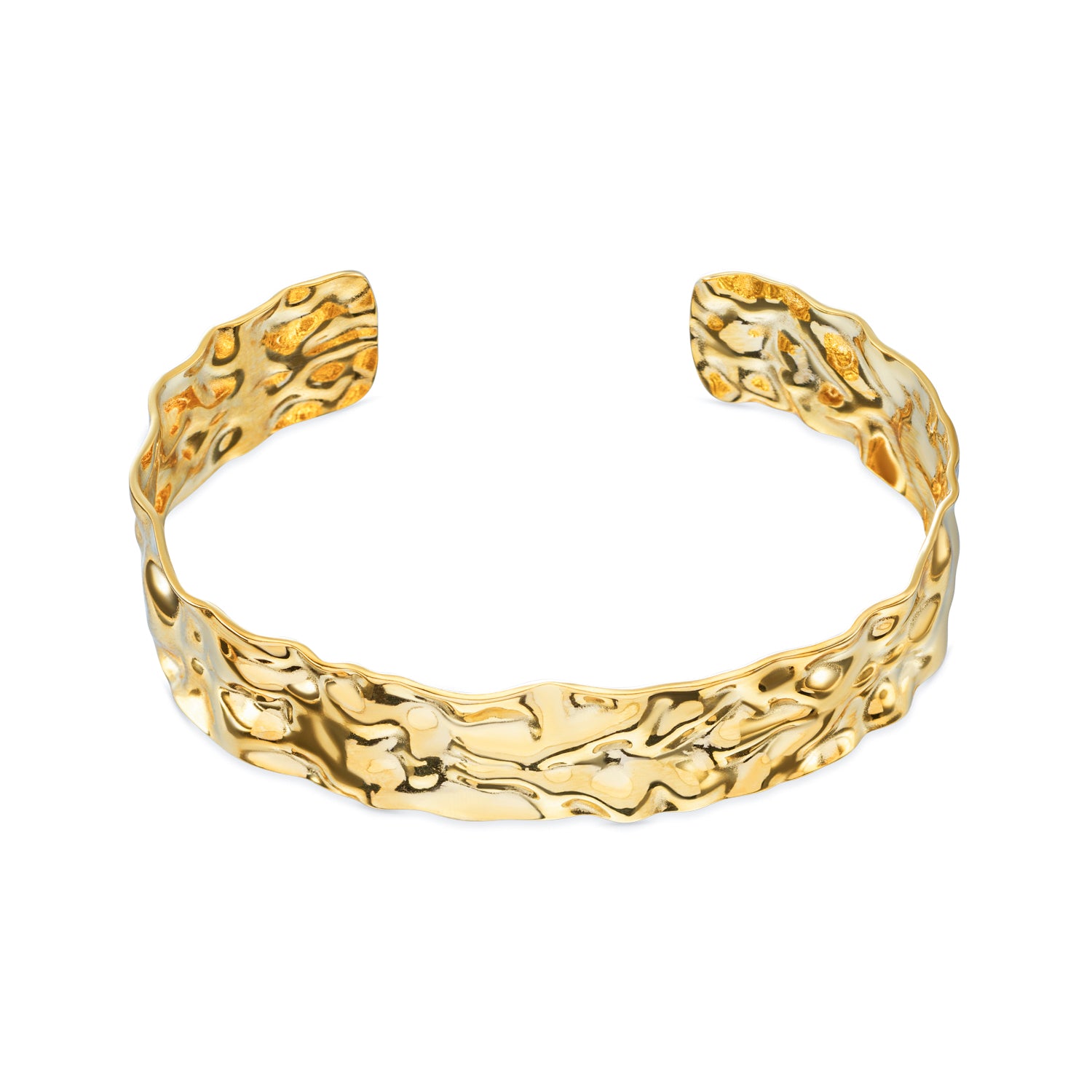 Bold Cuff armband 14K goud verguld waterproof