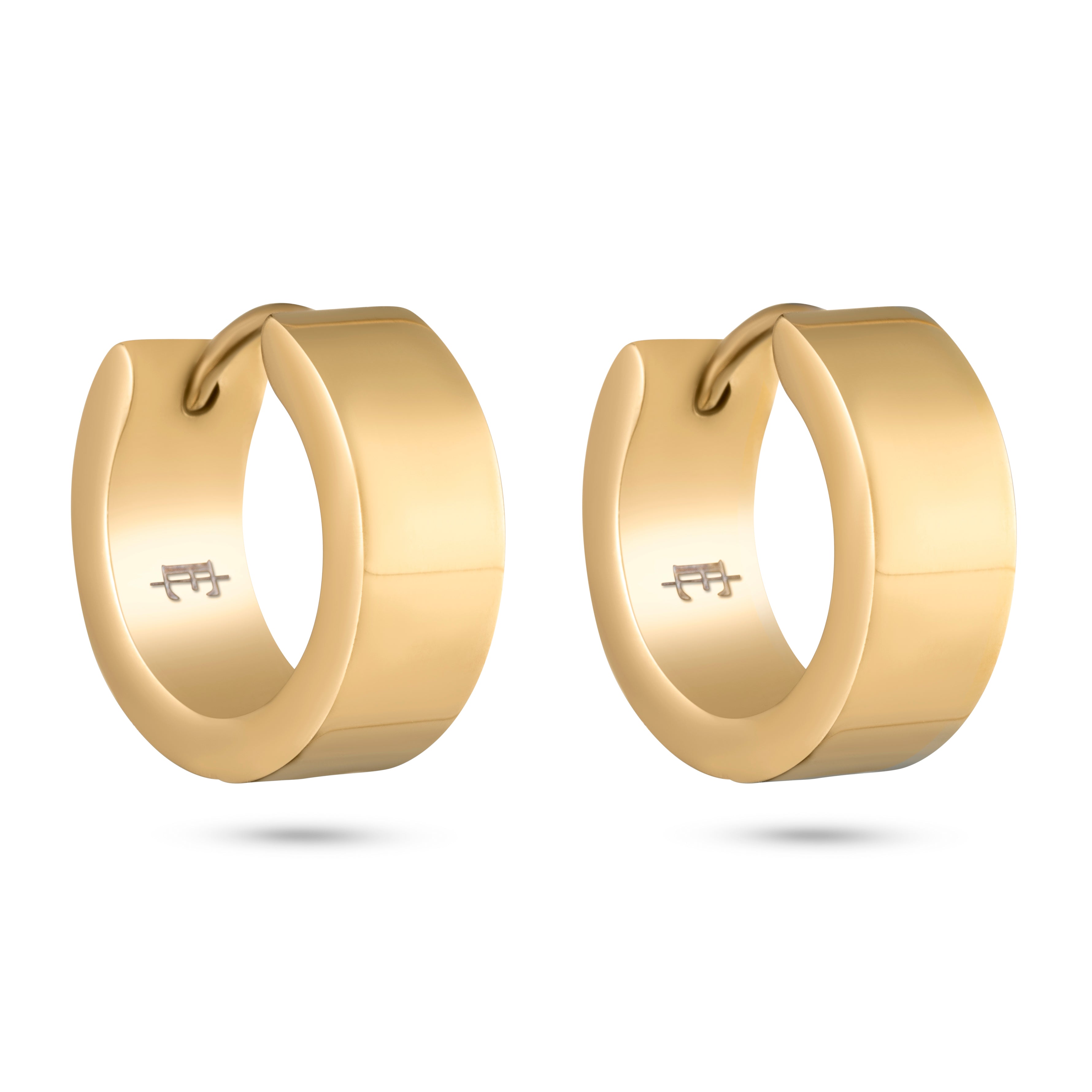 Classic gold hoops oorbellen 18k goud verguld waterproof