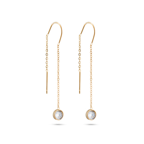 Diamond Dangling Earrings