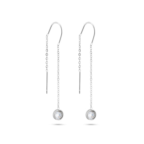 Diamond Dangling Earrings