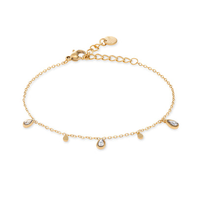 Minimal Zirkonia Drops Bracelet