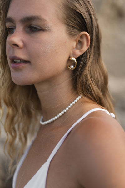 Pearl Eclipse Earrings