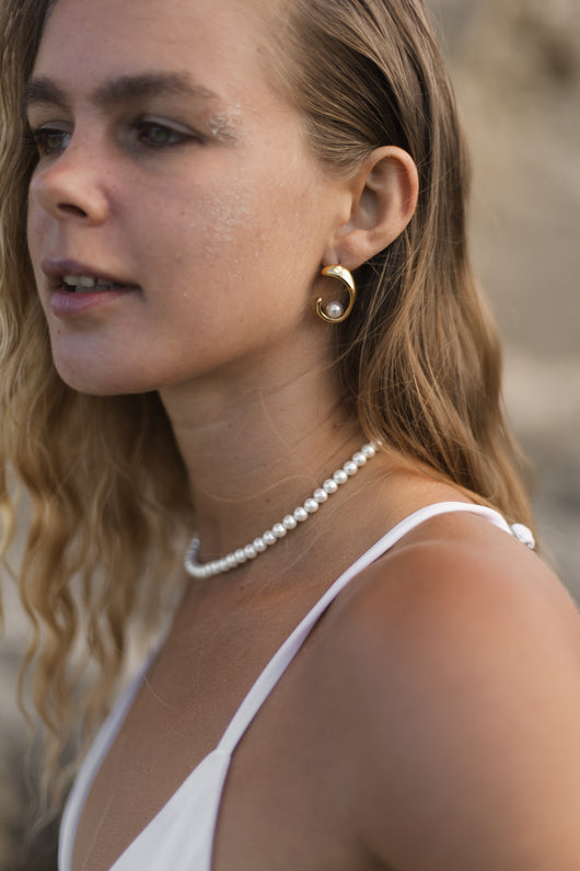 Pearl Eclipse Earrings
