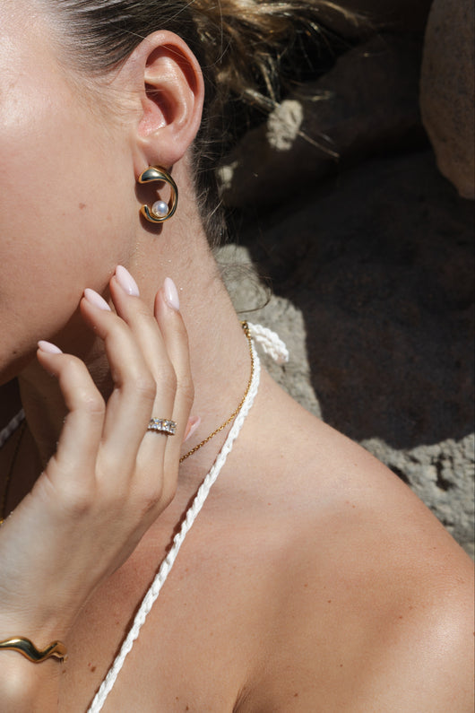 Pearl Eclipse Earrings