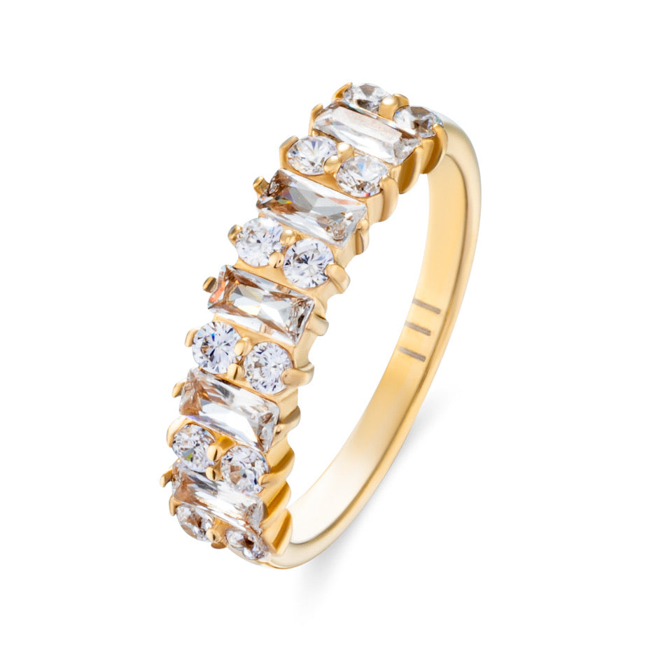 Empire ring 18k goud verguld waterproof