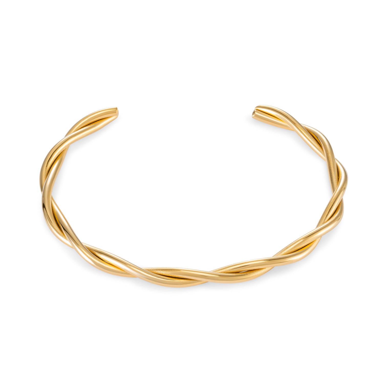 Fineline twisted bangle armband