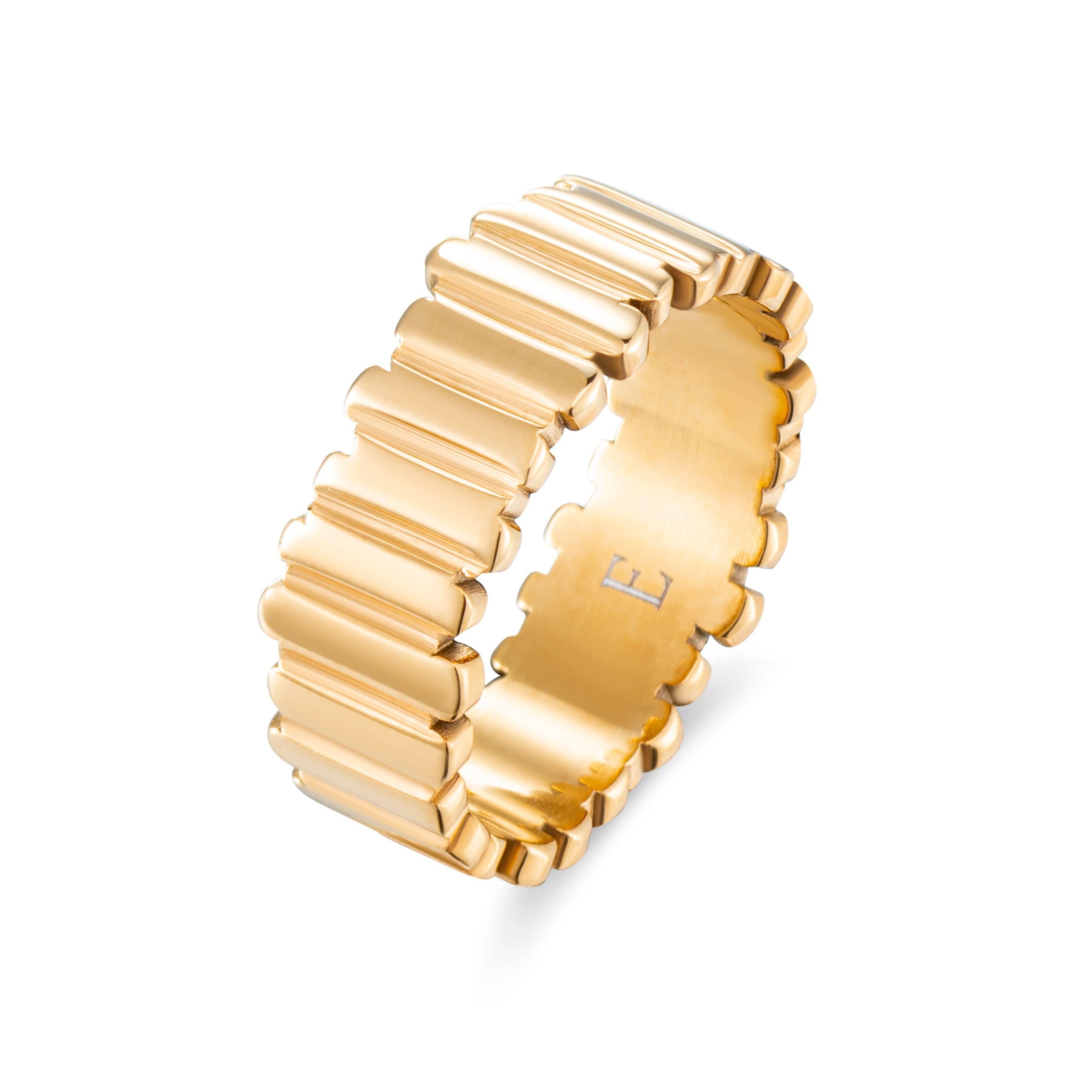 Geometric ring 18k goud verguld waterproof