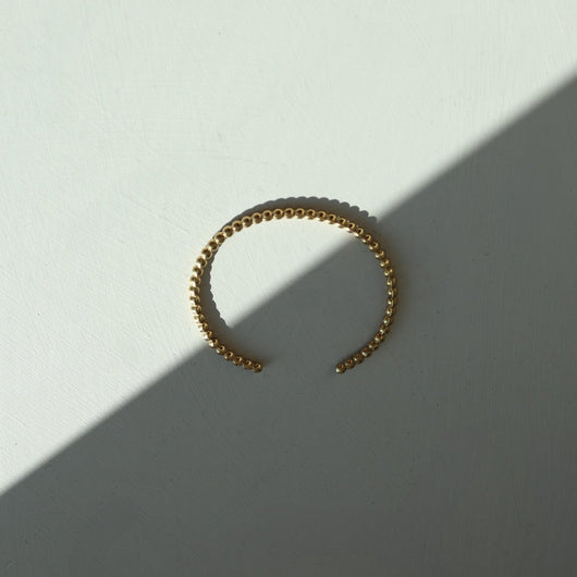 Golden Beads Bangle 14k goud verguld waterproof