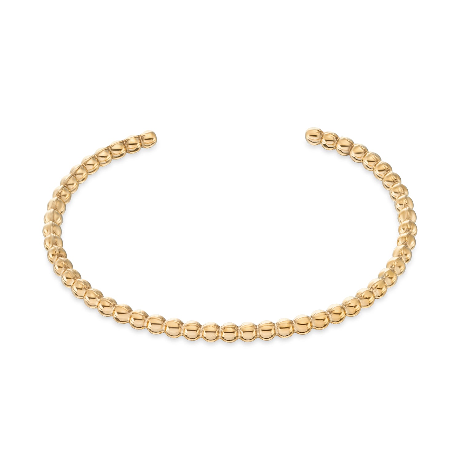 Golden Beads bangle armband 14k goud verguld waterproof
