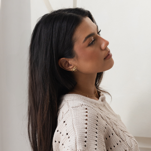 Golden Bow Earrings