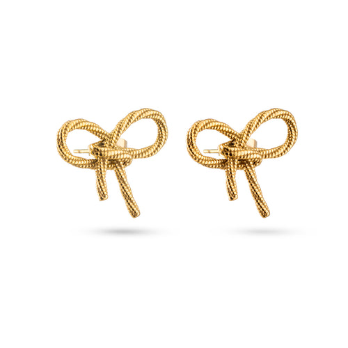 Golden Bow Earrings