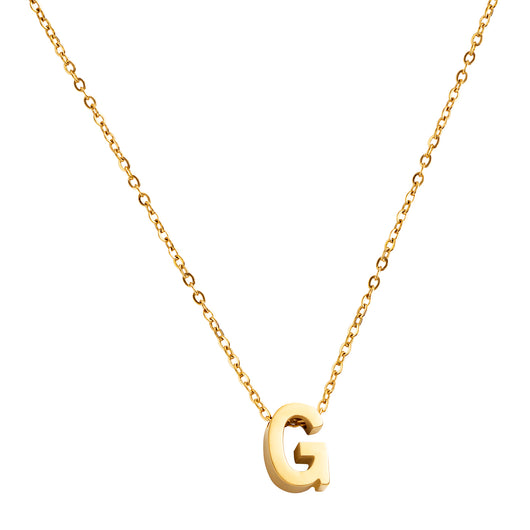 Goud vergulde initial ketting met letter G hanger – Edorement