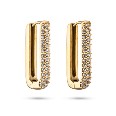 Lumen Hoops elegante ringen met zirkonia steentjes 18k goud verguld waterproof