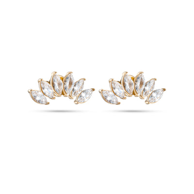 Luminous Leaf Oorbellen 14k goud verguld waterproof