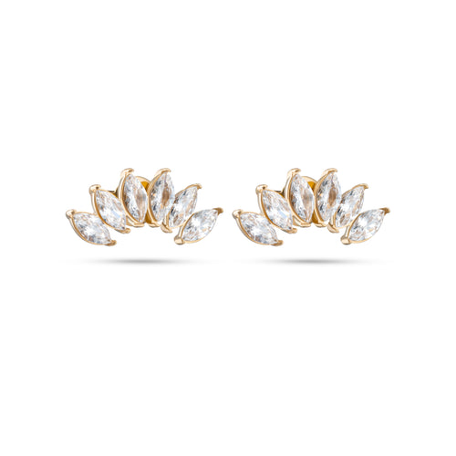 Luminous Leaf Earrings