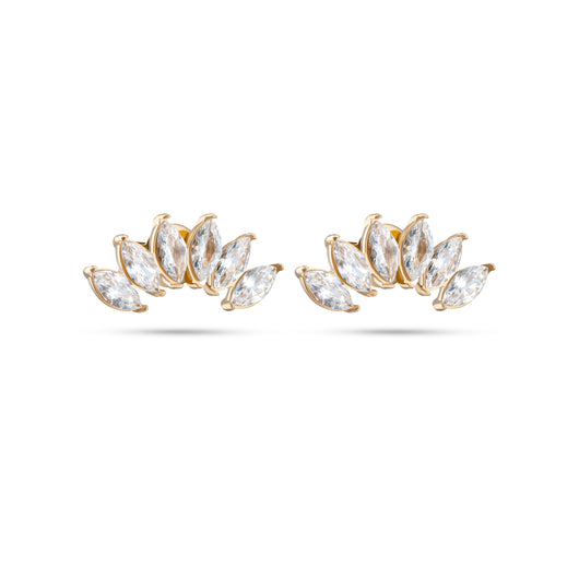 Luminous Leaf Oorbellen 14k goud verguld waterproof