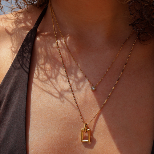 Minimal Stone Necklace