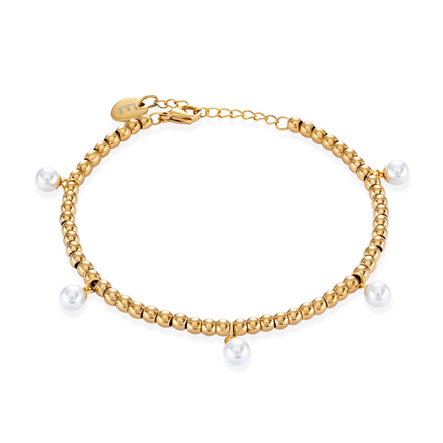 Pearl Beads Armband 18K goud verguld waterproof