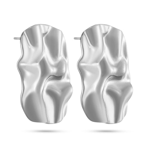 Rectangle Wave Earrings