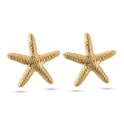 Seastar Oorbellen 18k goud verguld waterproof - zeester oorbellen