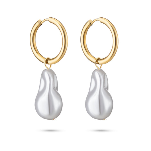 Shell Drop Oorbellen 18k goud verguld waterproof