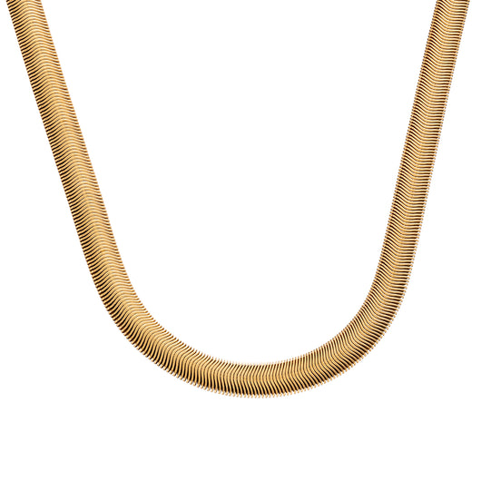 Sleek snake ketting 18K gold plated waterproof ketting