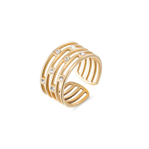 Twinkling Layers Ring