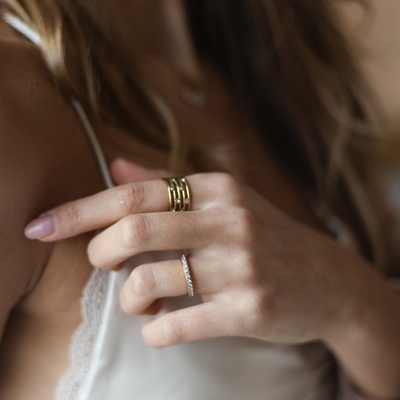 Twinkling Layers Ring