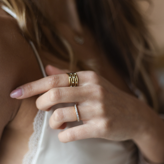 Twinkling Layers Ring
