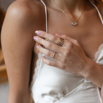 Twinkling Layers Ring