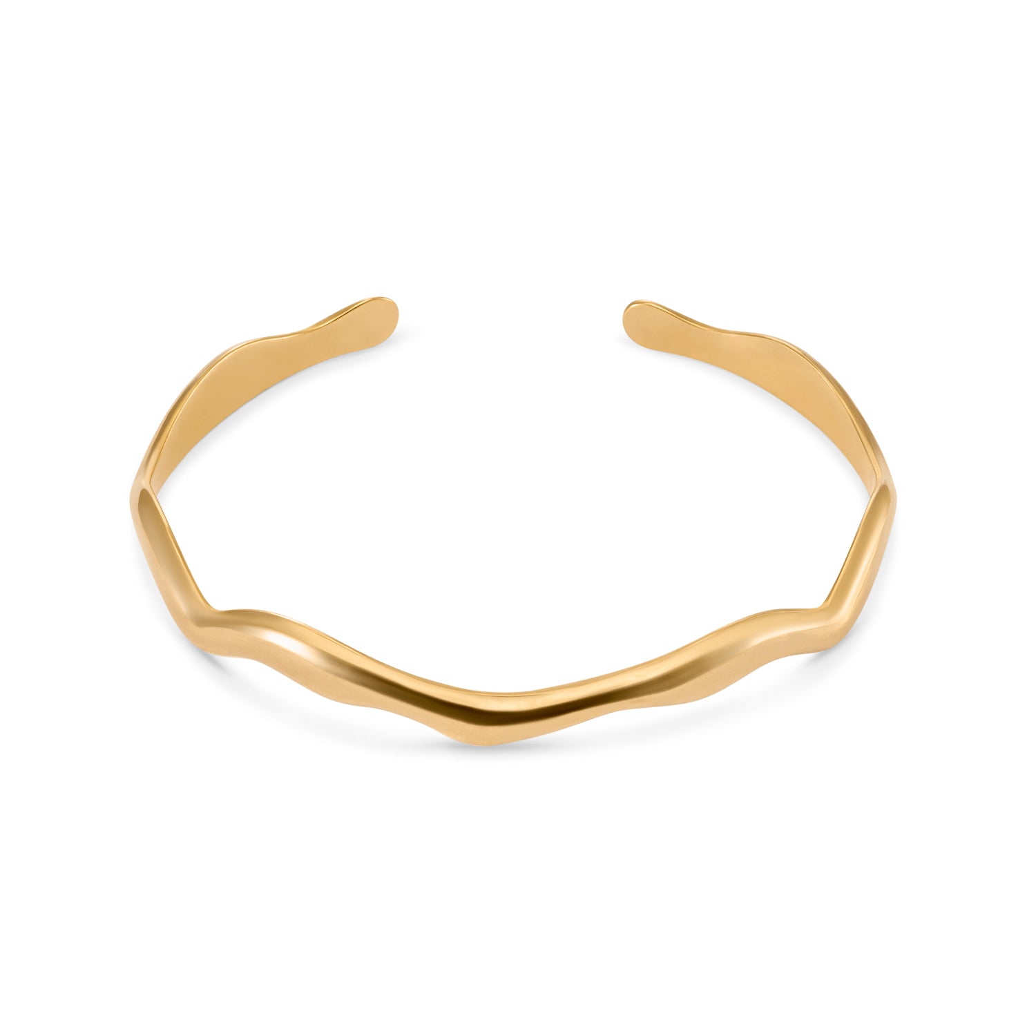 Wave bangle armband